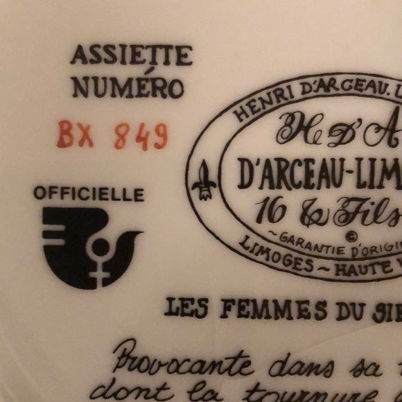 LIMOGES Women Of The Century Collectible Plate - Picture 3 of 6